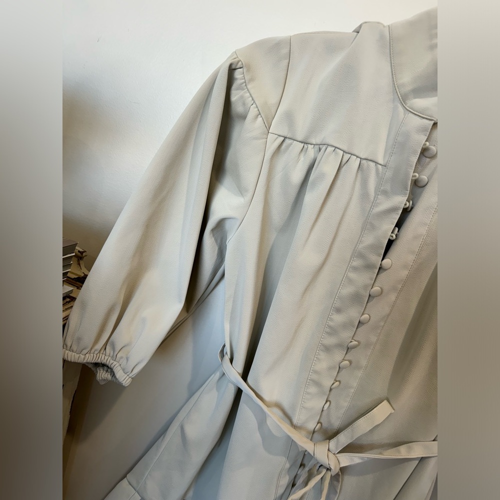 Faux leather buttoned down dress like NEW - Picture 5 of 5